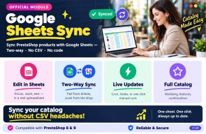 Google Sheets Product Sync for PrestaShop 8-9 | Two-Way Catalog Sync | OpenPresta