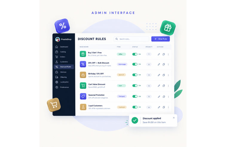Advanced Discount  Engine Prestashop