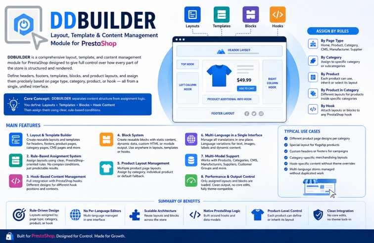 DDBUILDER : Drag & Drop Builder Prestashop 9