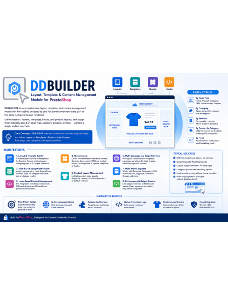 DDBUILDER : Drag & Drop Builder Prestashop 9