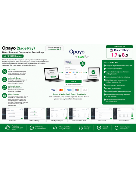 Opayo formerly Sage Pay Protocol 4.0.0