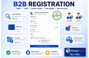 B2B Registration Prestashop