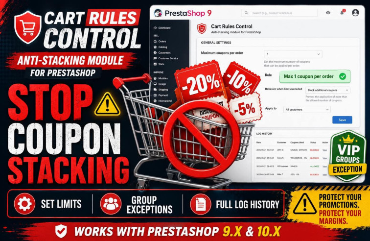 Cart Rules Control Prestashop