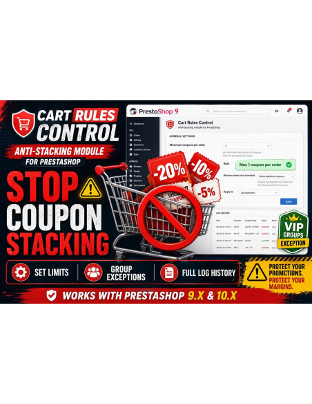 Cart Rules Control Prestashop