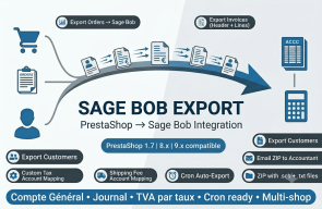 Prestashop To SageBOB Export Module Prestashop