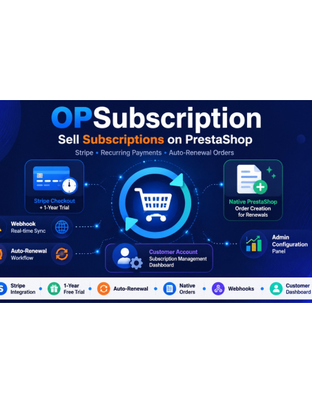 OPSubscription | Stripe Subscription Module for PrestaShop