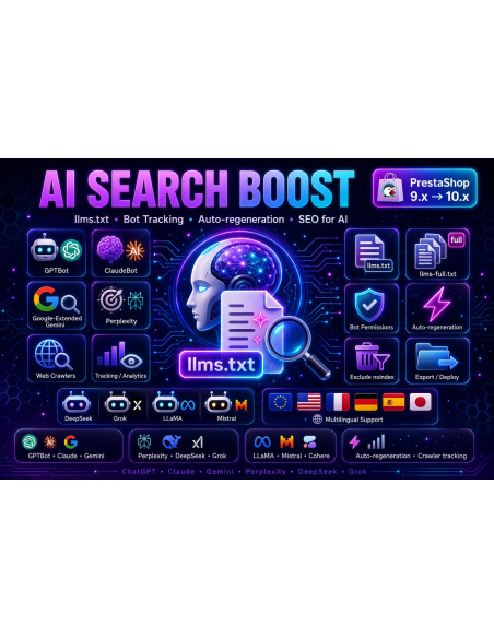 AI Search Boost - Optimize PrestaShop for AI Search Engines