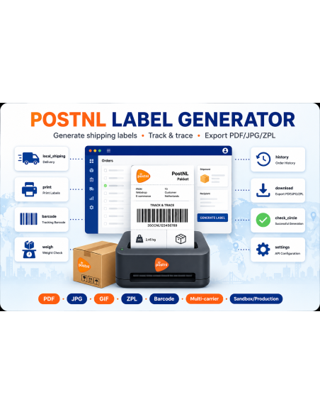 PostNL Label Generator Module prestashop