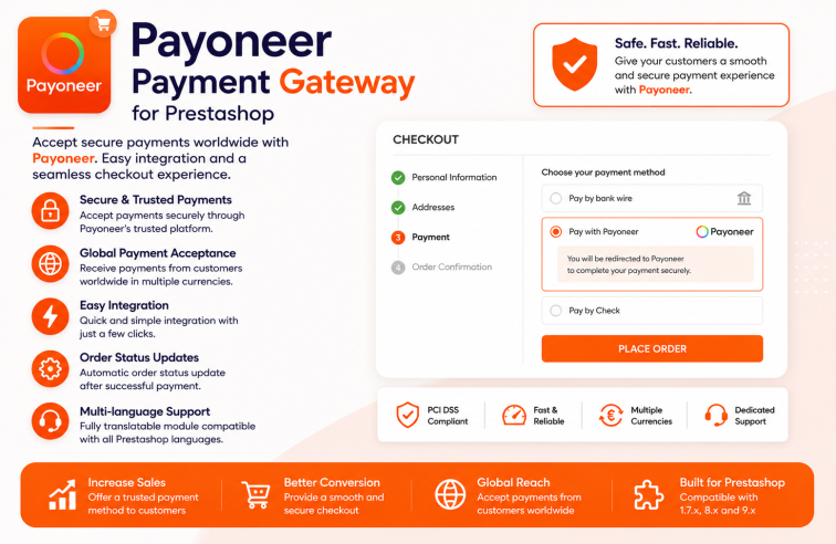 Payoneer Payment Gateway for Prestashop