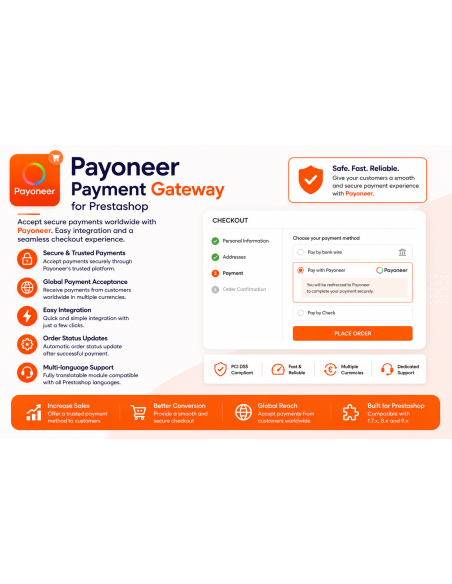 Payoneer Payment Gateway for Prestashop