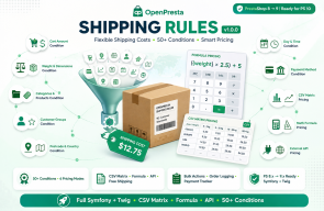 Shipping Rules for PrestaShop 8-9 - Conditional Shipping Costs | OpenPresta