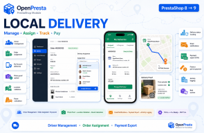 Local Delivery for PrestaShop  | Driver Management & Payment | OpenPresta