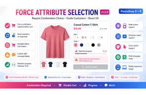 Force Attribute Selection for PrestaShop | Require Combination Choice | OpenPresta