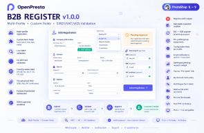 B2B Registration for PrestaShop  | Multi-Profile B2B Onboarding | OpenPresta