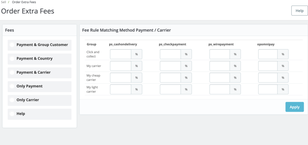 Add Extra fees in Prestashop surcharge prestashop