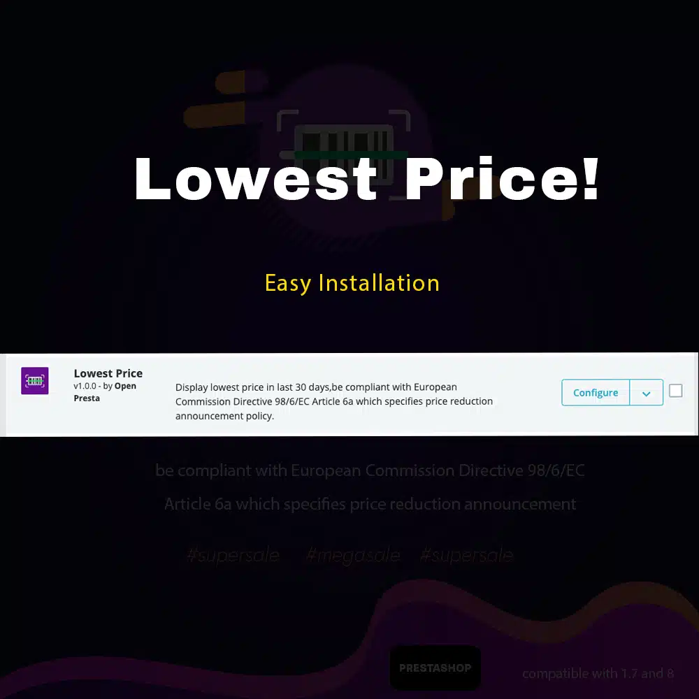 Lowest Price Prestashop Module 1 oplowestprice module prestashop 1