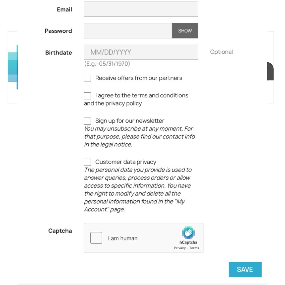 hcaptcha prestashop