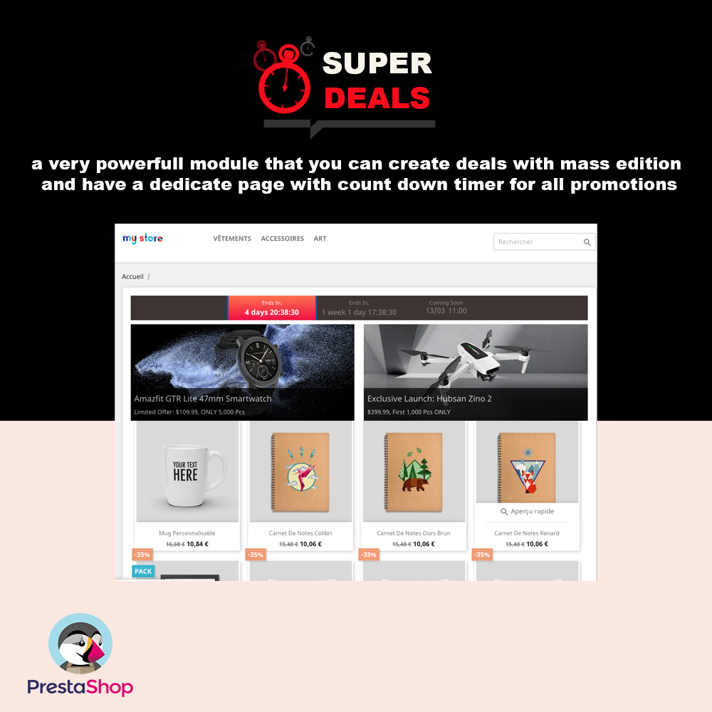 MODULE PRESTASHOP Super Deals