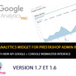 Google Analytics API Dashboard(G4) Prestashop google analytics prestashop module