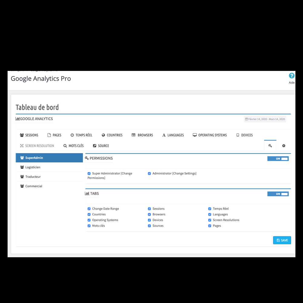 Google Analytics API Dashboard(G4) Prestashop google analytics api prestashop