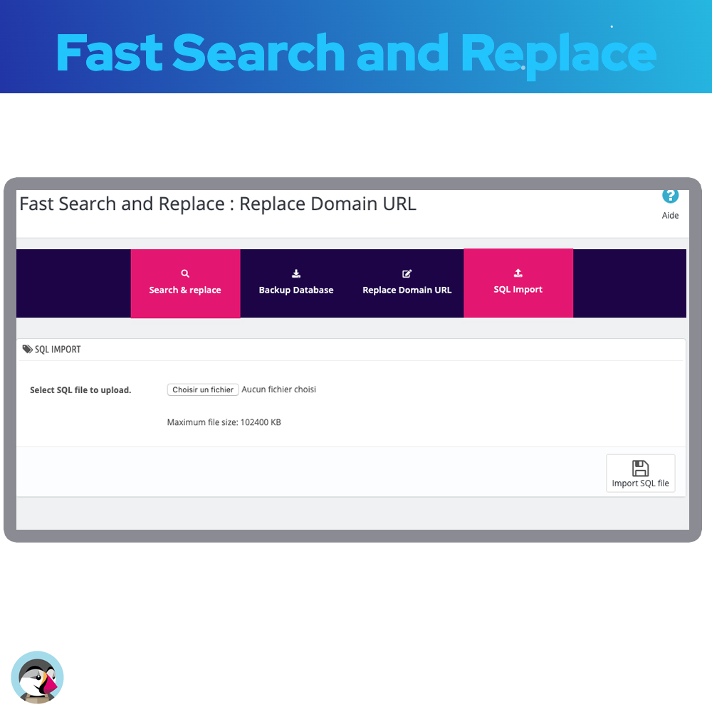 Search and Replace Database Prestashop Module 8 module prestashop search replace 8