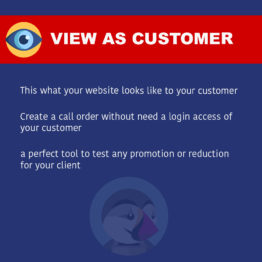 Module View as Customer Prestashop