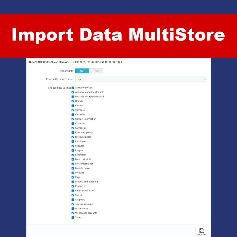 Module Import Data Multistore Prestashop 3 pic3
