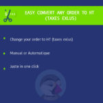 Module Easy convert Order without tax (HT) easy convert without tax