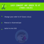 Module Easy convert Order without tax (HT)