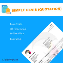Module prestashop Simple Devis