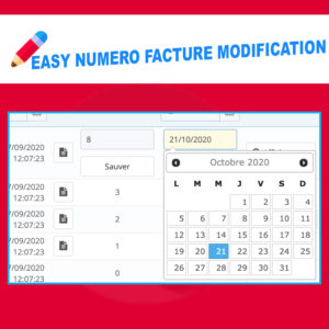 Module Easy Number Invoice Modification