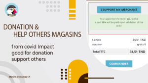 Donation & Help others Magasins Module Prestashop 10 coversoutien