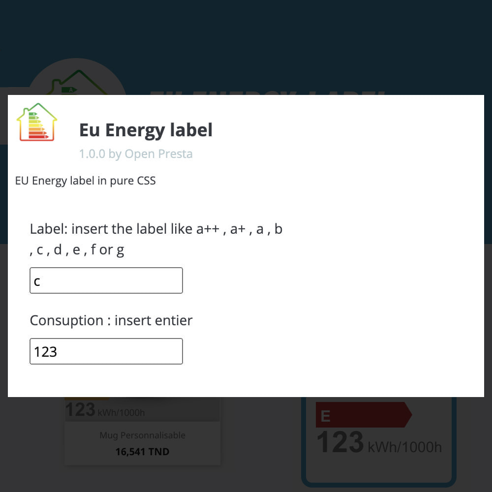 Eu Energy Label Module Prestashop 2 eu energy label 1