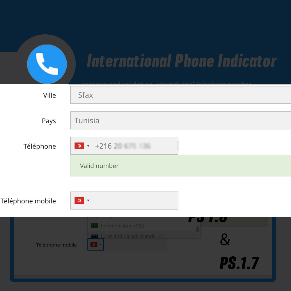 International Phone Indicator Prestashop 4 image3