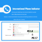 International Phone Indicator Prestashop country dropdown phone