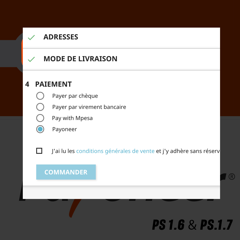 Payoneer Payment Gateway for Prestashop 3 picture3