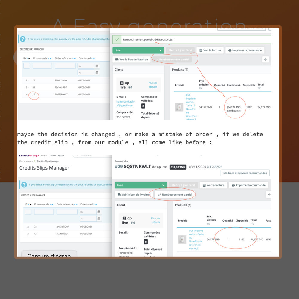 Delete Credit Slips Prestashop 4 credit slips manager3