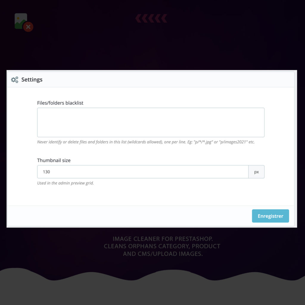 Clean Delete unused image Prestashop v4.0.1 7 opdeleteunusedimage setting