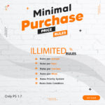 minimal puchase price rules prestashop