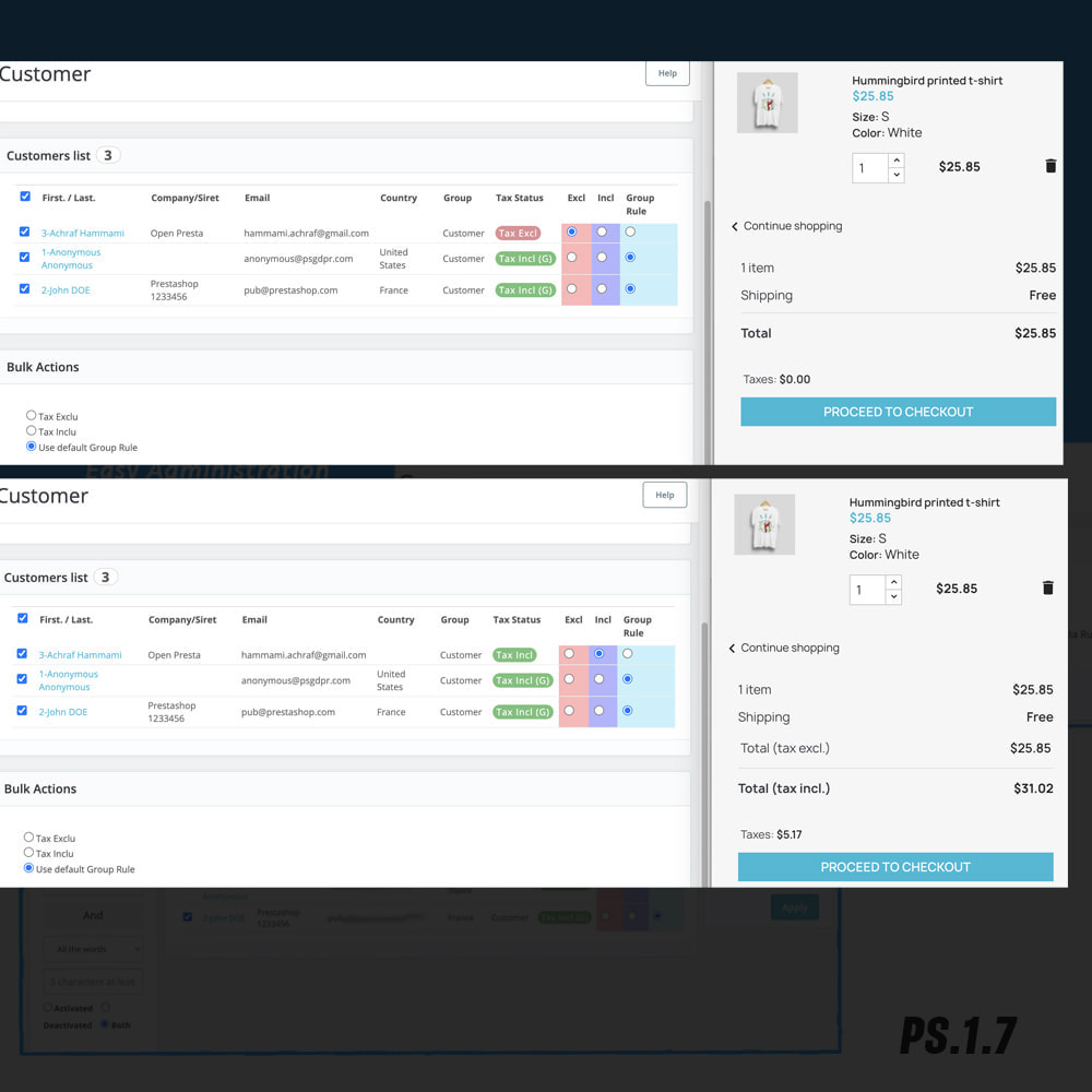 Tax Calculator per Customer or Group or Country Prestashop 3 4 enable disable tax calculation per customer or group