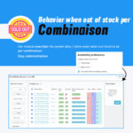 Behavior when out of stock per Combinaison behavior per attribute prestashop