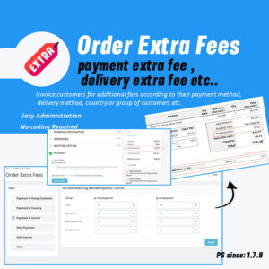 Prestashop Extra Fees additional charge Product Designer Teeshirt Card & Flyer prestashop 1.7