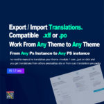 Import Export Translations .po or .xlf Prestashop