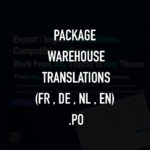 Translation theme Warehouse (FR, NL, DE) en .po Prestashop