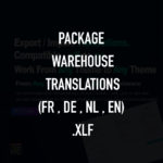 Translation theme Warehouse (FR, NL, DE) en .xlf Prestashop