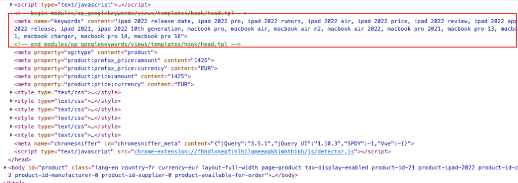 Prestashop Google Seo Keywords Generator 3 module prestashop seo generator google 1