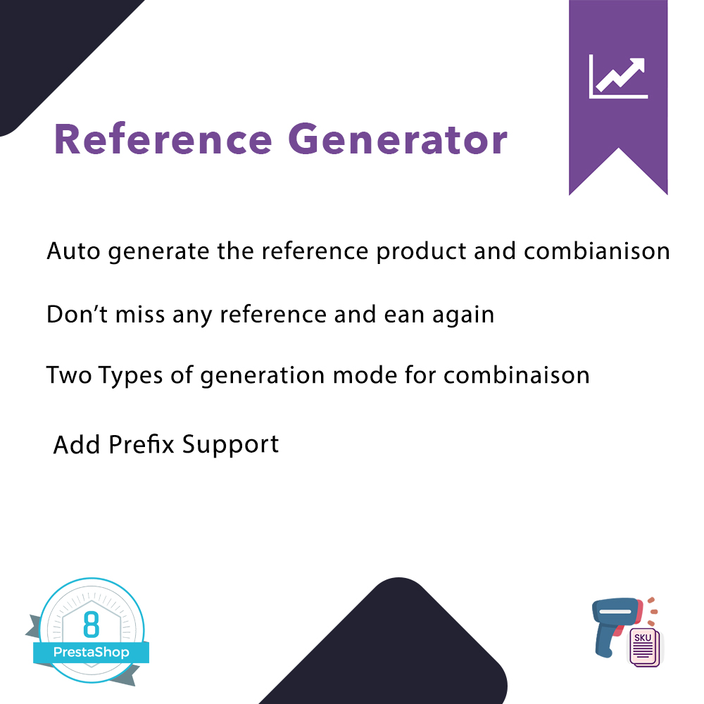 Auto Generate reference product and combinaison Prestashop