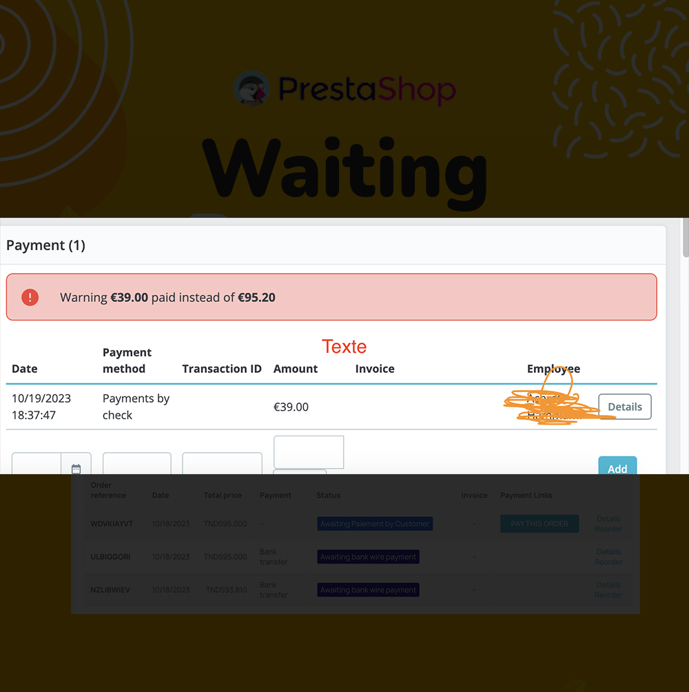 PrestaPay: Customer-Pay Waiting Payment Gateway Prestashop Module PrestaShop customer-pay gateway