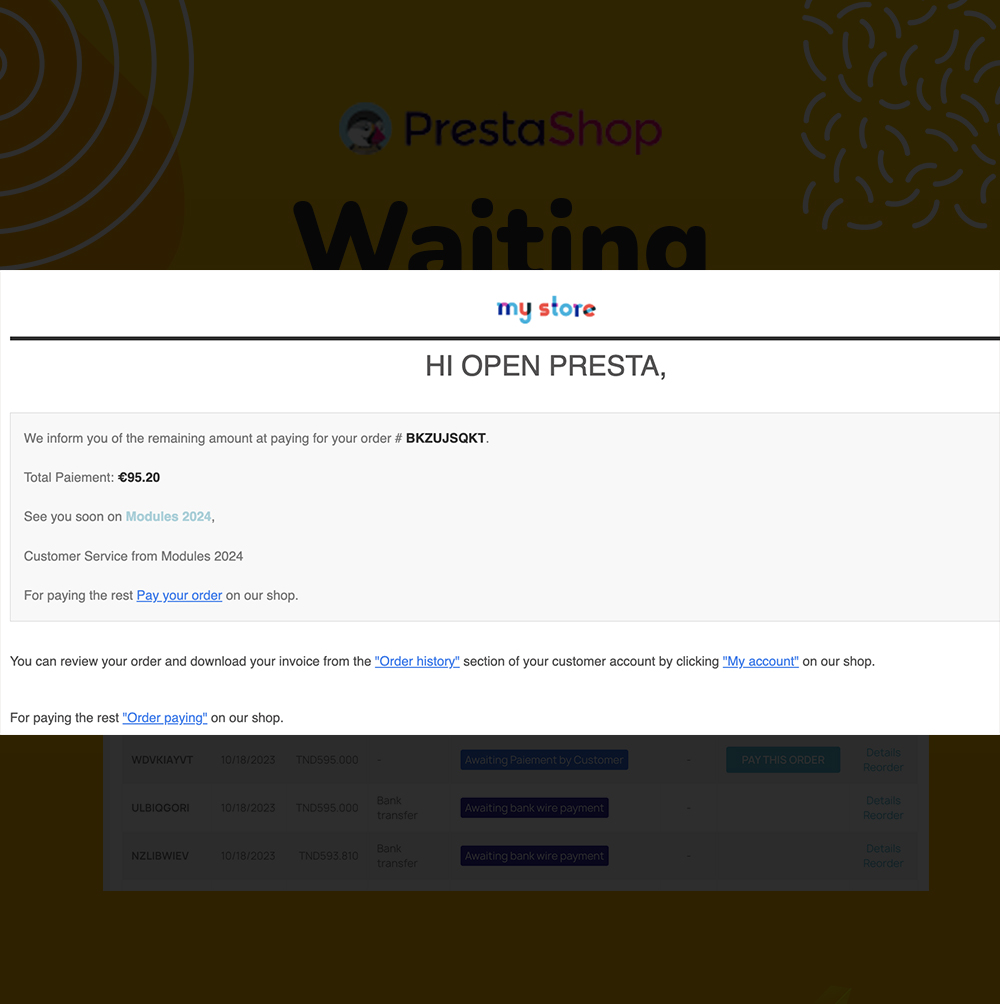PrestaPay: Customer-Pay Waiting Payment Gateway Prestashop Module PrestaShop payment gateway