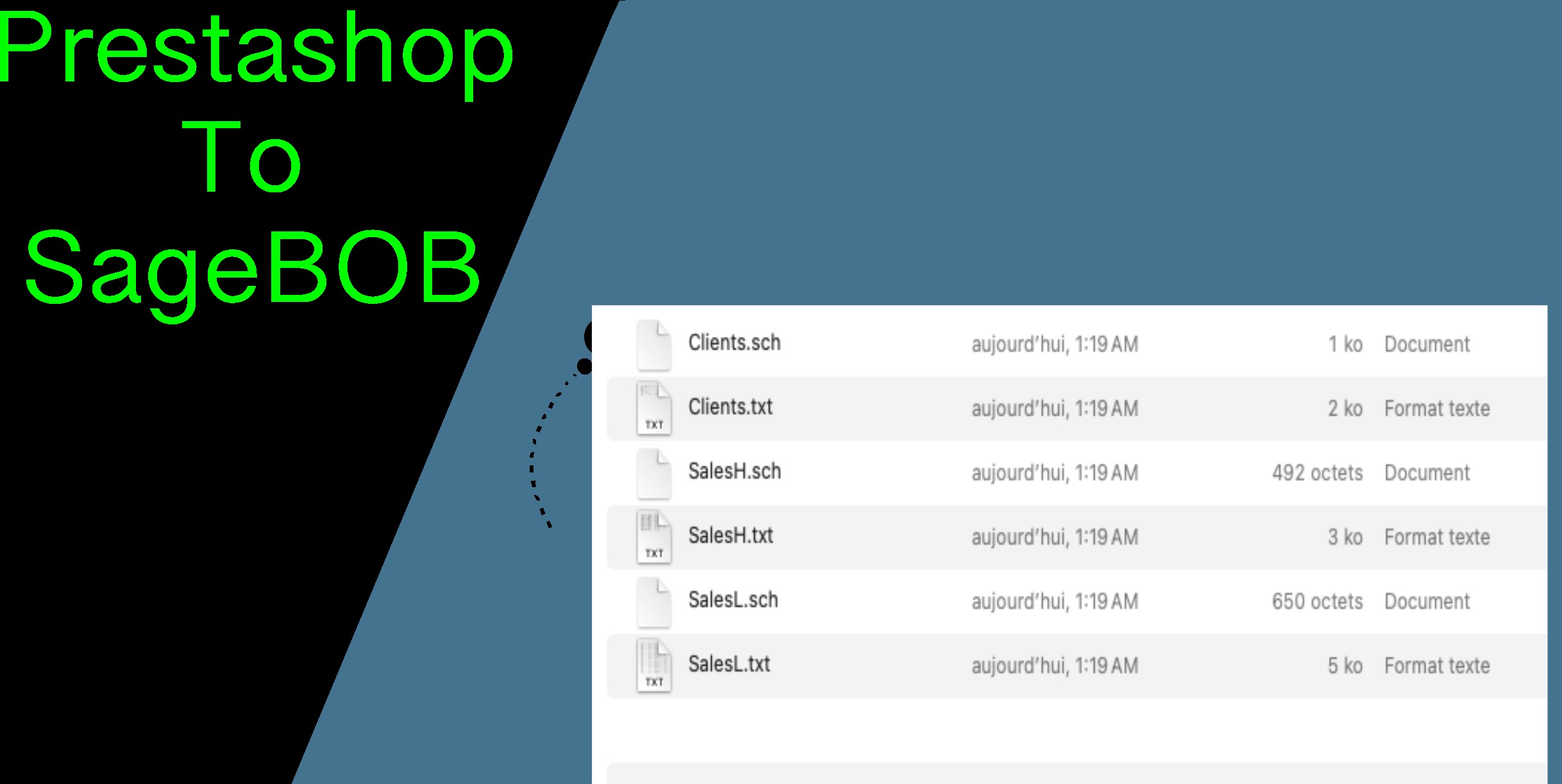 Prestashop To SageBOB Export Module Prestashop 1 text1 2